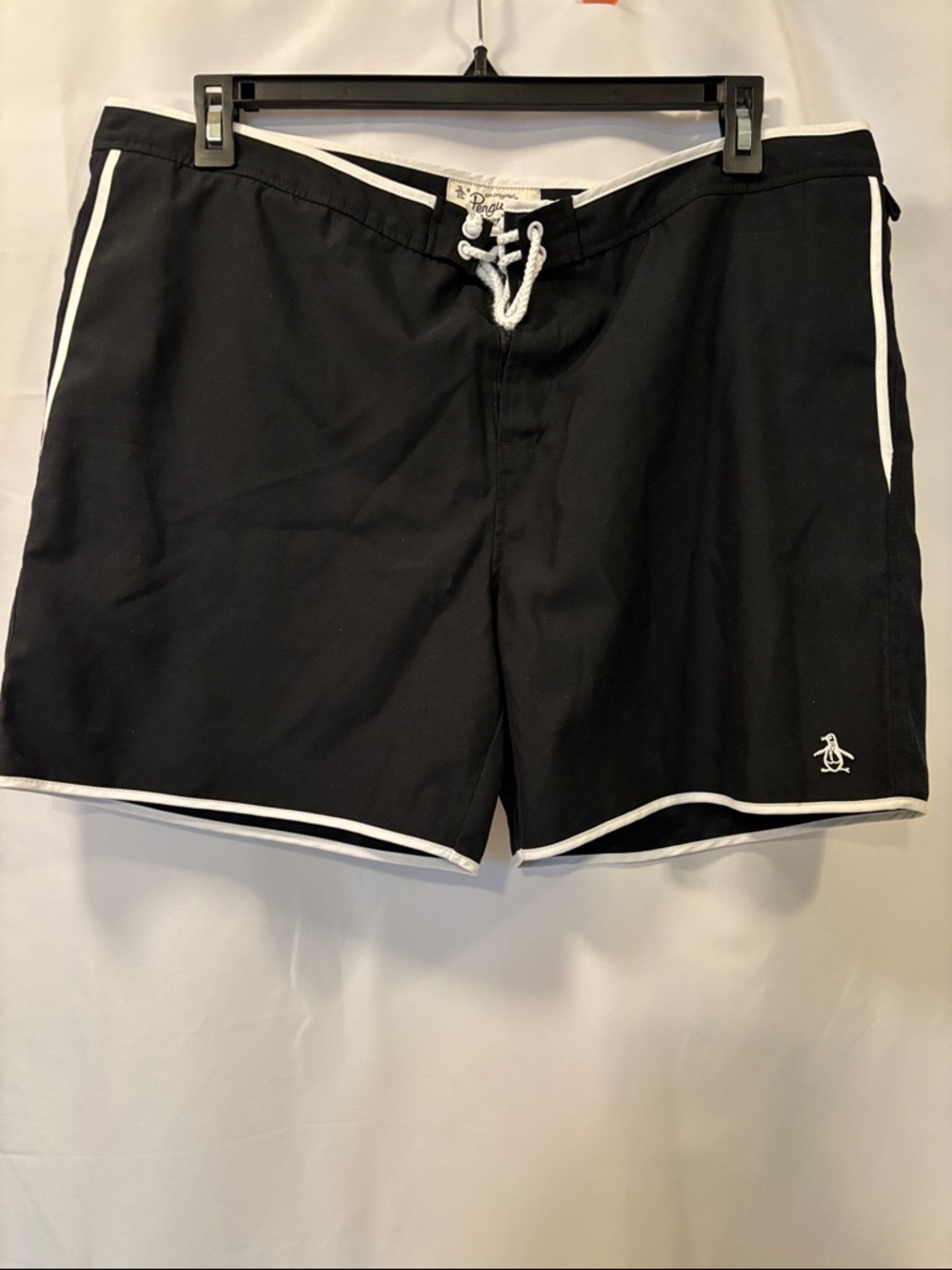 Penquin by Munsing Wear Black Men’s Swim Trunks with Pockets - US 38